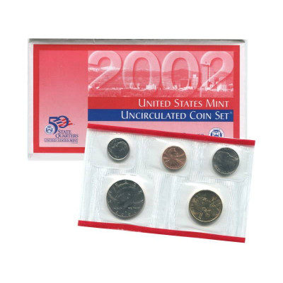 Монета Набор из 5-ти монет США 2002 г. (D) в конверте
