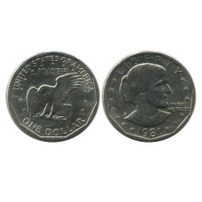 1 доллар США 1981 г. Сьюзен Энтони (S)