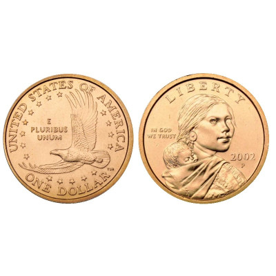Монета 1 доллар США 2002 г., Парящий орёл (P)