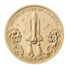 1 доллар США 2025 г. Шаттл NASA (Флорида) P