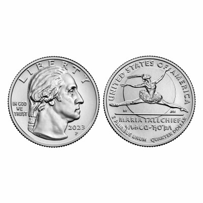 Монета Квотер США 2023 г. Мария Толчиф P