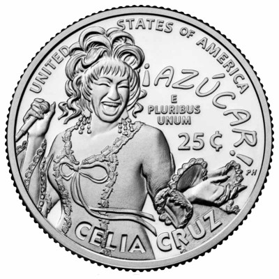 Монета Квотер США 2024 г. Селия Крус P