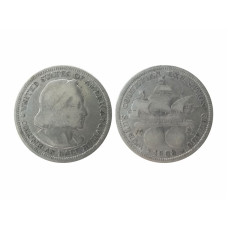 Полдоллара США 1893 г., 400-летию со времени открытия Колумбом Америки
