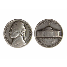 5 центов США 1943 г. (D) Военный выпуск