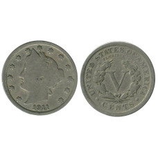5 центов США 1911 г.