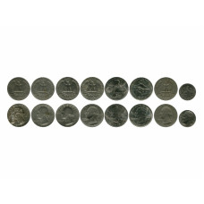 Лот монет 10 центов и 25 центов США (1,85 доллара)