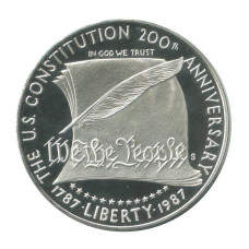 1 доллар США 1987 г. 200 лет Конституции США (S)
