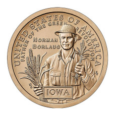 1 доллар США 2026 г. Доктор Норман Борлоуг (Айова) D