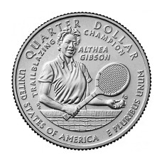 Квотер США 2025 г. Алтея Гибсон S Квотер США 2025 г. Алтея Гибсон S
