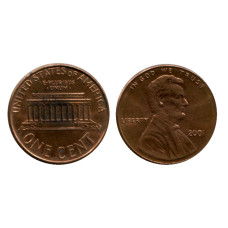 1 цент США 2001 г.