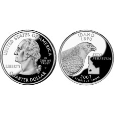 Квотер США 2007 г., Айдахо (P)