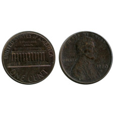 1 цент США 1980 г. (D)