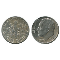 10 центов (дайм) США 1951 г.