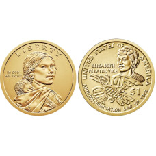 1 доллар США 2020г., Сакагавея,Элизабет Ператрович (Р)