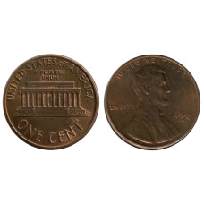 1 цент США 1990 г.