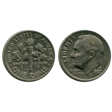 10 центов (дайм) США 1987 г. (Р)