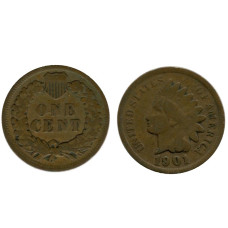 1 цент США 1901 г.