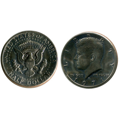 Монета Полдоллара США 1971 г., Кеннеди (D)