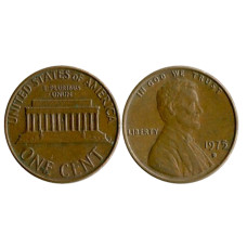 1 цент США 1975 г. (D)