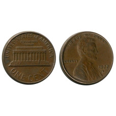 1 цент США 1977 г. (D)