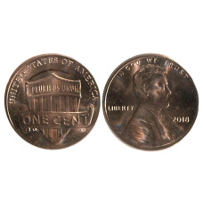 1 цент США 2018 г.