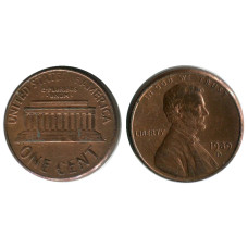 1 цент США 1989 г. (D)