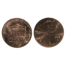 1 цент США 2018 г. (D)