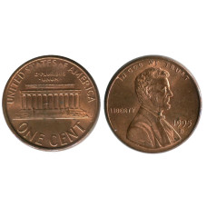 1 цент США 1995 г. (D)