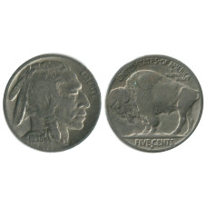 5 центов США 1935 г., Индеец (S)