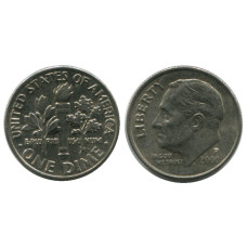 10 центов (дайм) США 2000 г. (P)