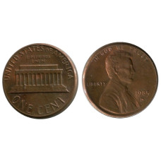 1 цент США 1985 г. (D)