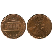 1 цент США 2001 г. (D)