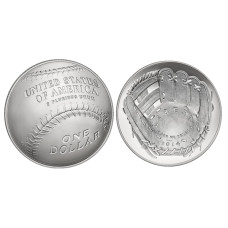 1 доллар США 2014 г., Национальный зал славы бейсбола