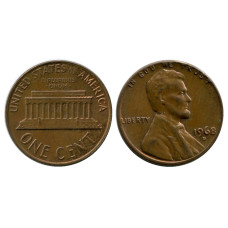 1 цент США 1968 г. (D)