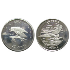 25 центов США 2013 г. Индейская резервация La Posta (сувенирная монета)