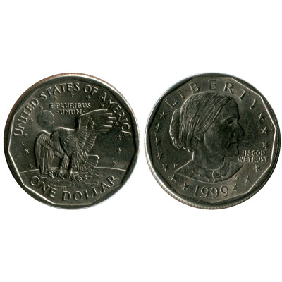 Монета 1 доллар США 1999 г. Сьюзен Энтони (P)