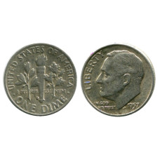10 центов (дайм) США 1957 г. (D)