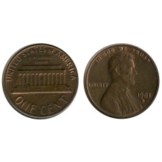 1 цент США 1981 г. (D)