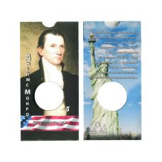 Блистер под монету США 1 доллар 2007 г. Президенты США (5-й Джеймс Монро)
