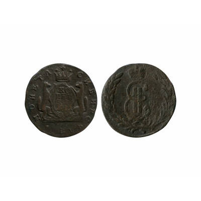 Монета 1 копейка 1771 г. (КМ, сибирская)