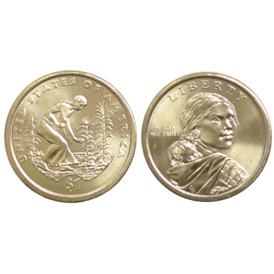 Монета 1 доллар США 2009 г., Посадка культур (P)