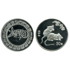 Монетовидный жетон Год крысы 2008 г.