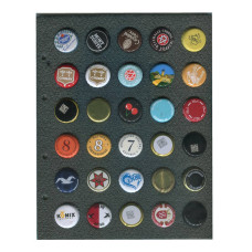 Набор пивных пробок на листе. Без повторов (30 шт.)