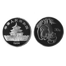 Монетовидный жетон 30 юаней Китая 1984 г. Панда 
