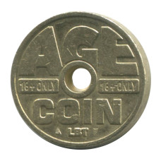 Жетон для табачных автоматов Age Coin 16+ LTB - Бельгия